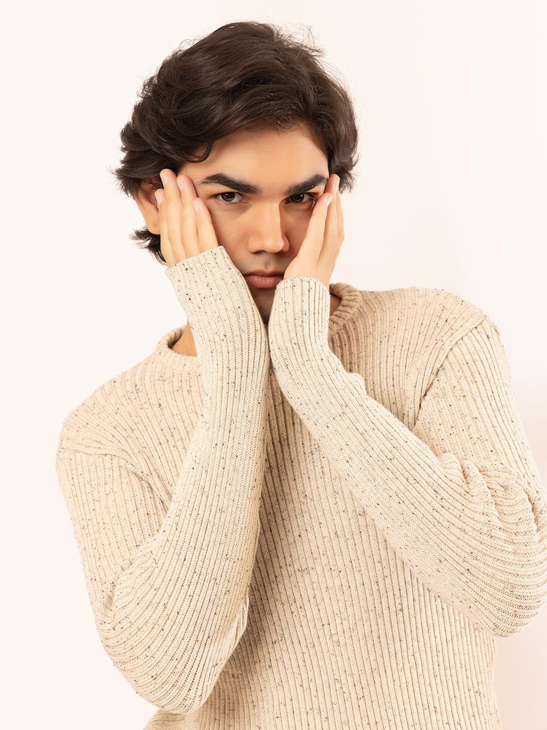 Limited Edition Chunky Ribbed Body Shaping Pullover I 237 VanillaBean