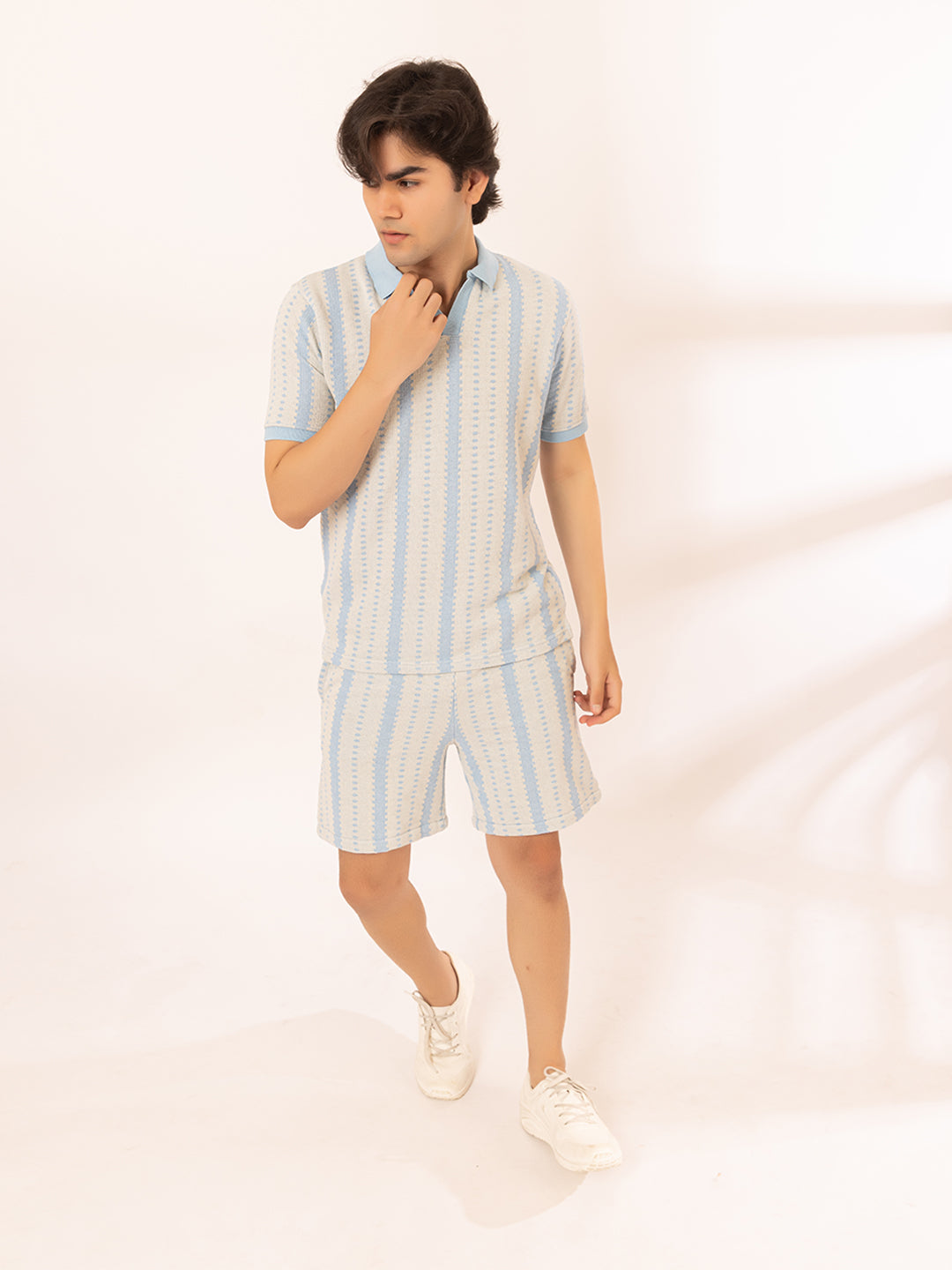 147 Resort Shorts Crochet I Summer Sky