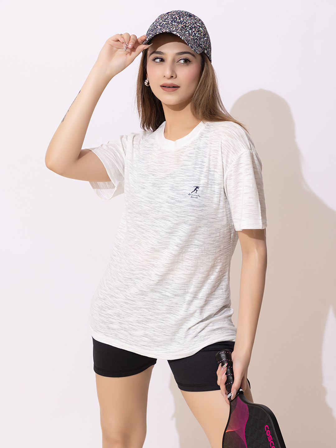 137 Oversized Dri-Fit Sports T-shirt I Pickleball I Off White