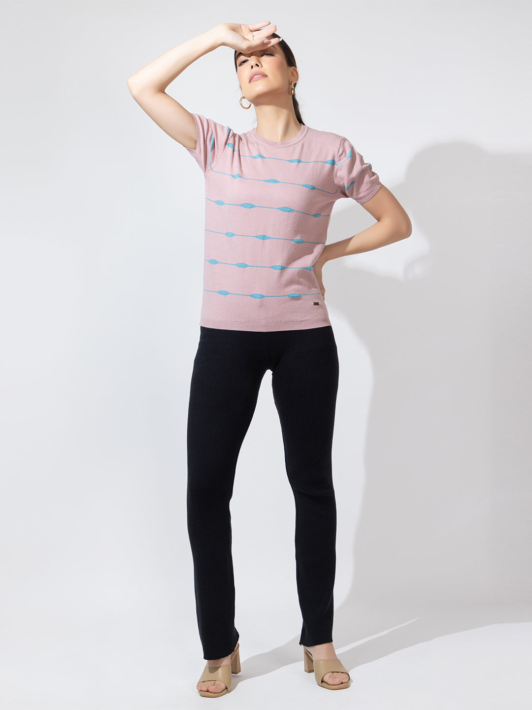 320 Rib Knit Pants I Black