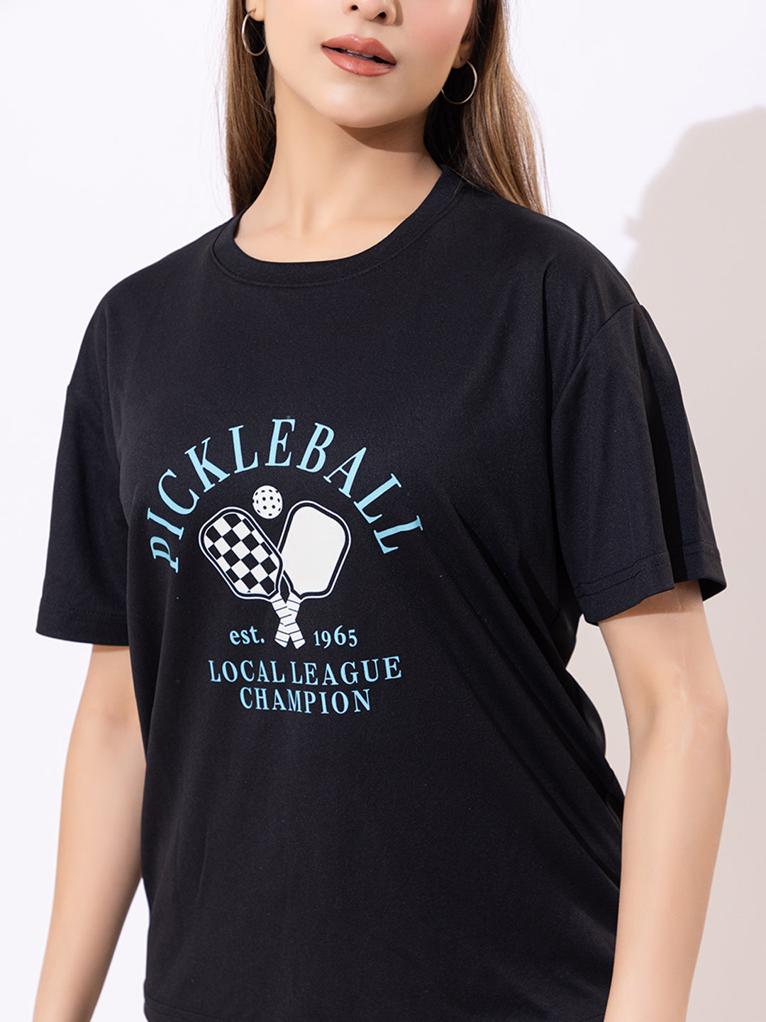 135 Oversized Dri-Fit Sports T-shirt I Pickleball & Paddle