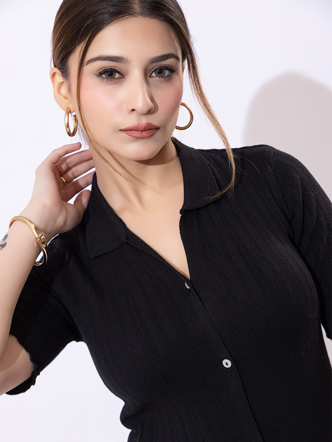 808 Maternity Tunic Top I Black