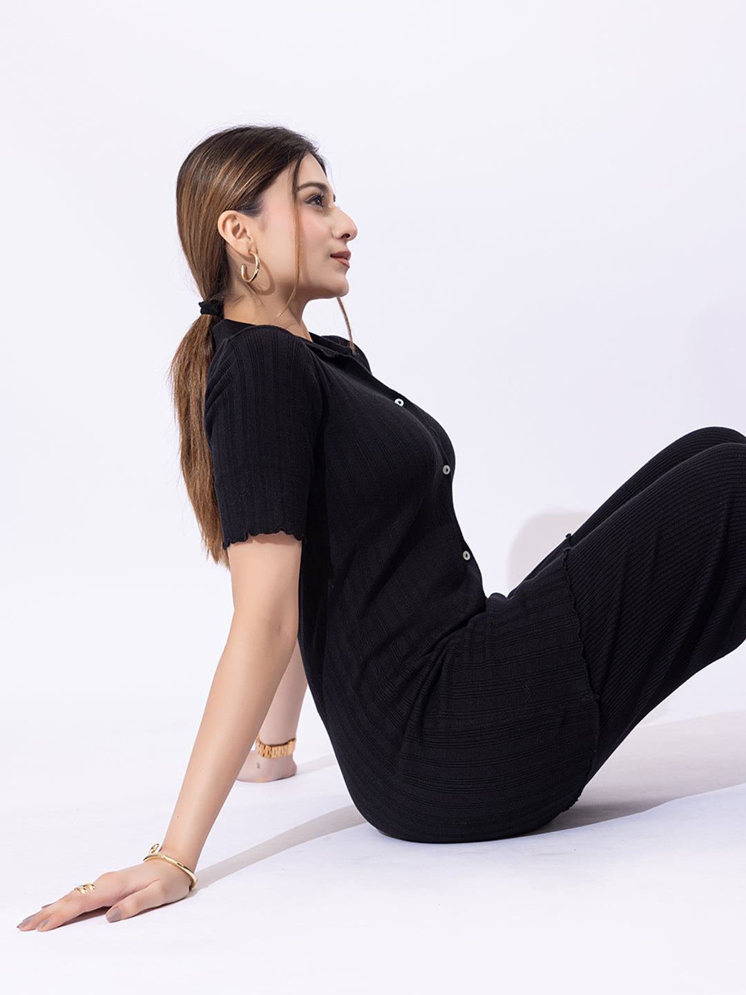 808 Maternity Tunic Top I Black