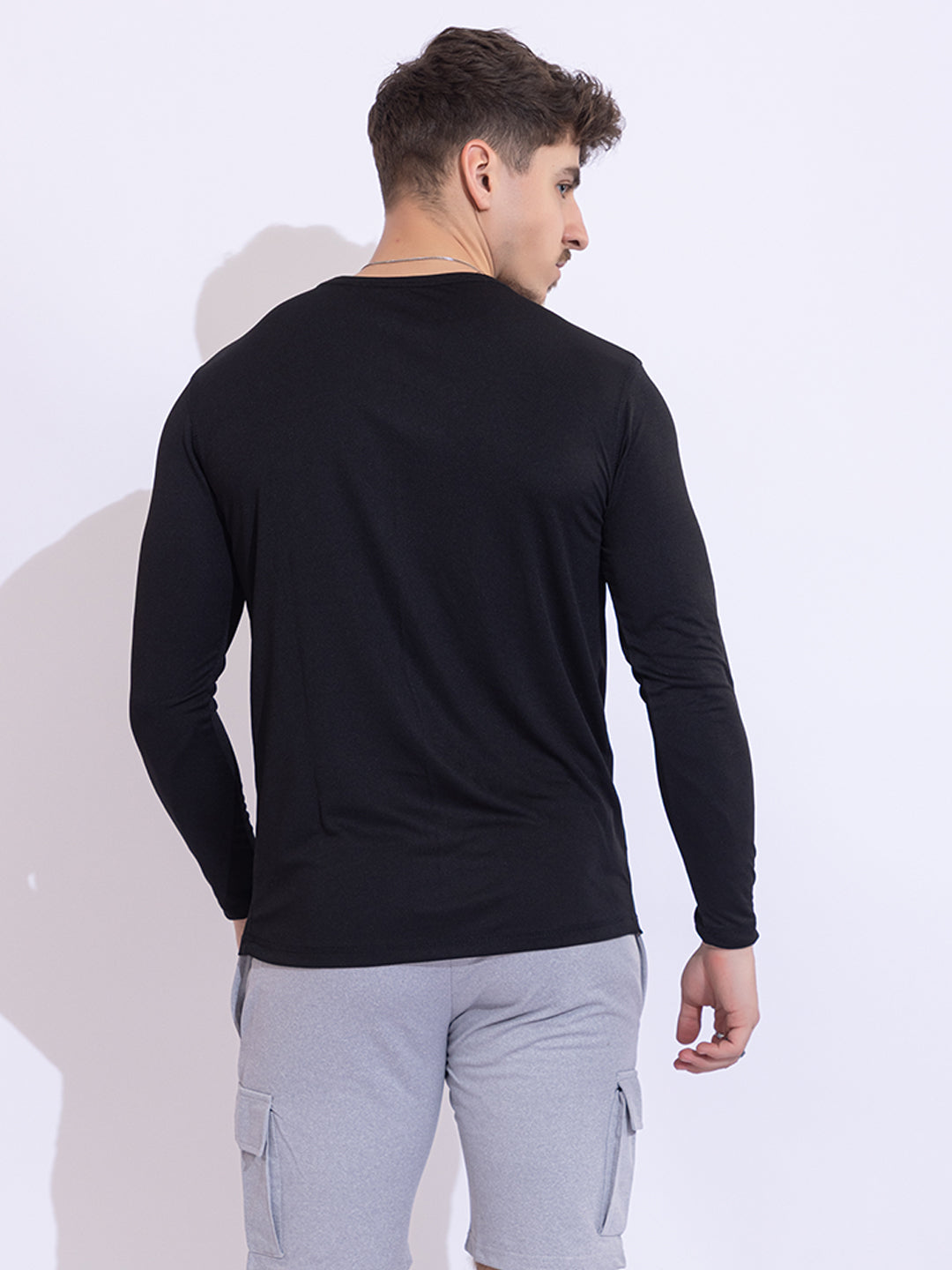 122 Dri-Fit Sports T-shirt I Black I Long Sleeves