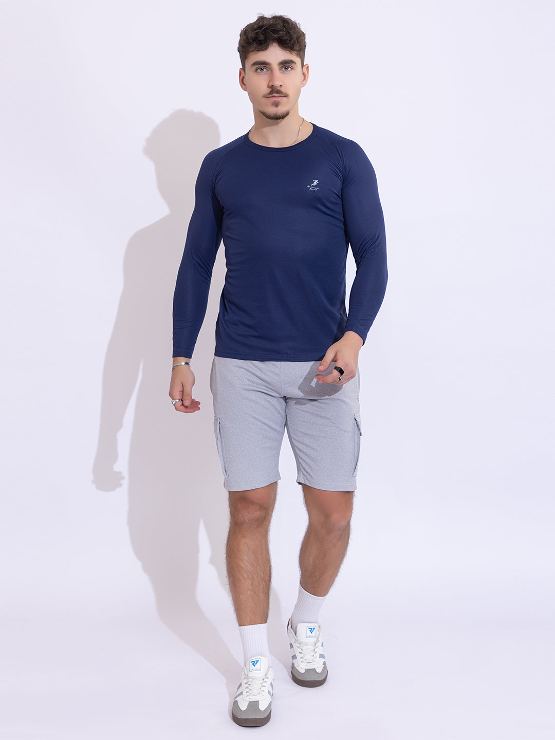 122 Dri-Fit Sports T-shirt I Denim Blue I Long Sleeves
