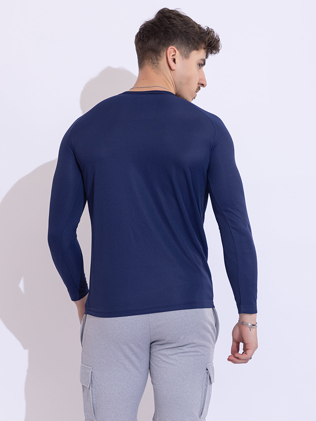 122 Dri-Fit Sports T-shirt I Denim Blue I Long Sleeves