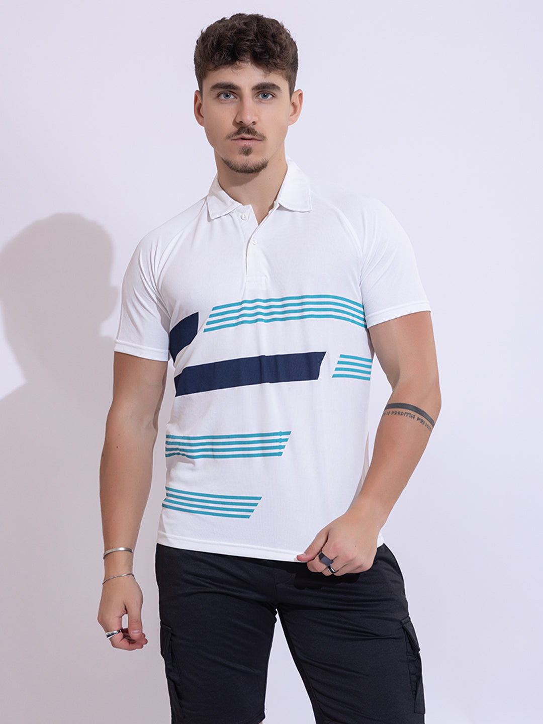 142 Polo Dri-Fit Sports T-shirt I White