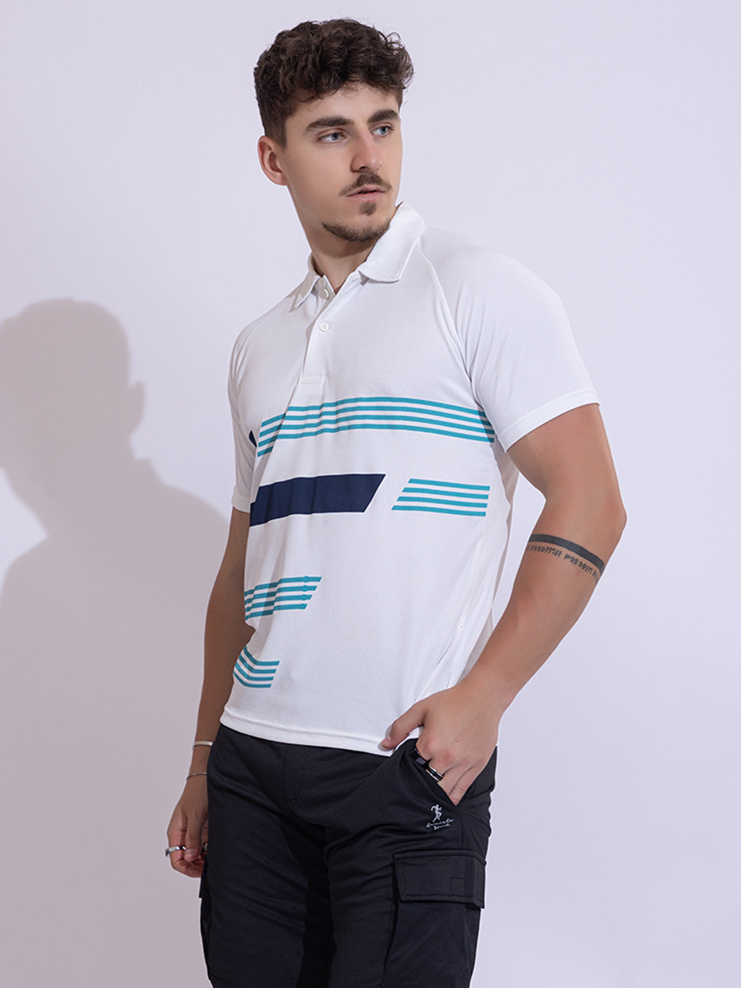 142 Polo Dri-Fit Sports T-shirt I White