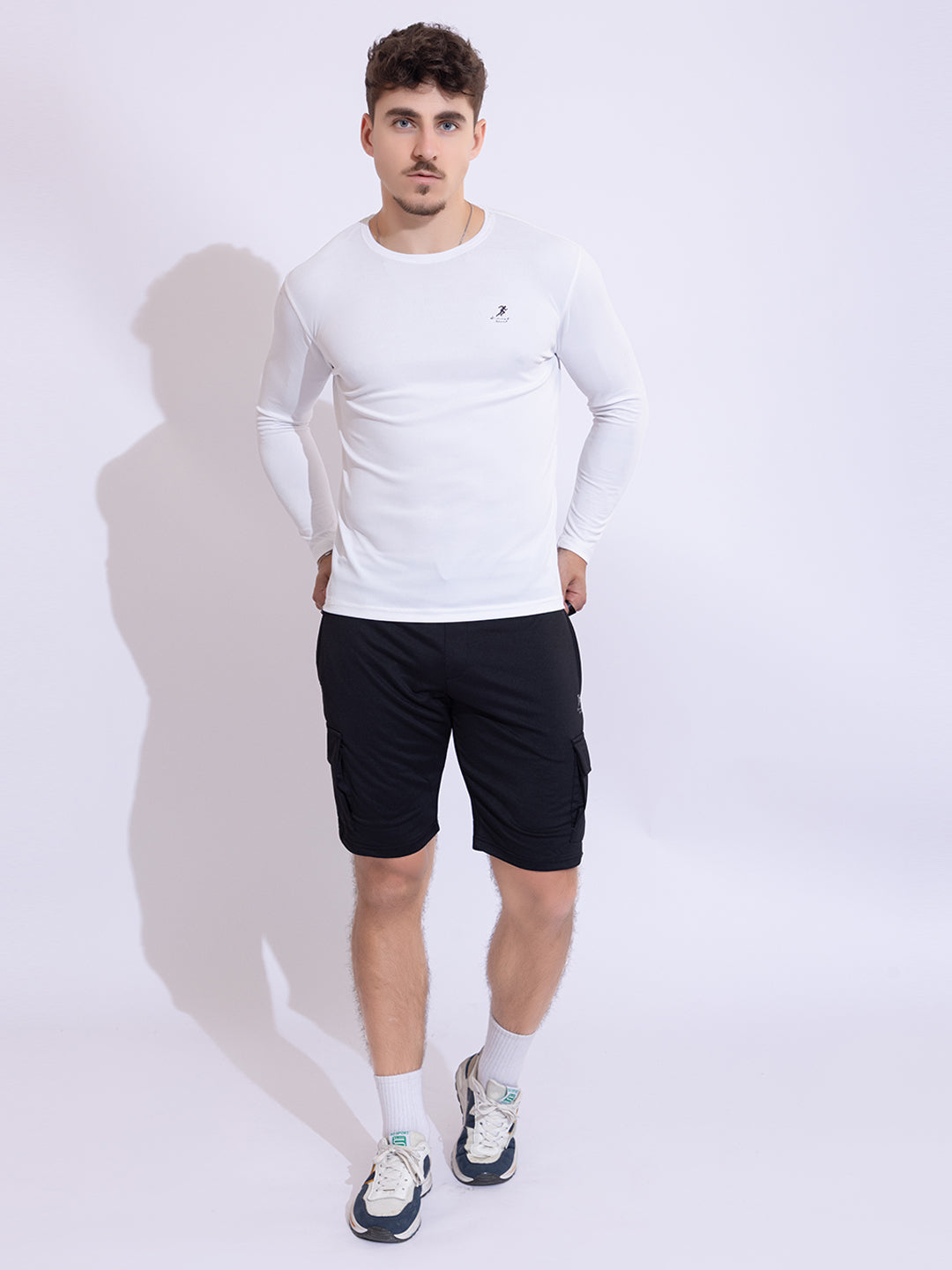 122 Dri-Fit Sports T-shirt I White I Long Sleeves