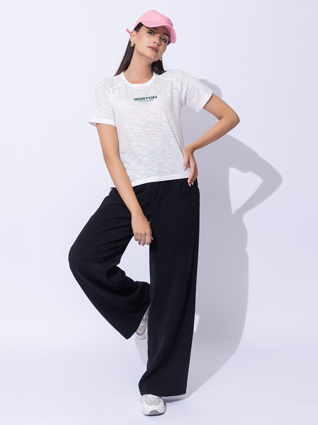 136 Boxy Fit Textured Dri-Fit Sports T-shirt I Off White