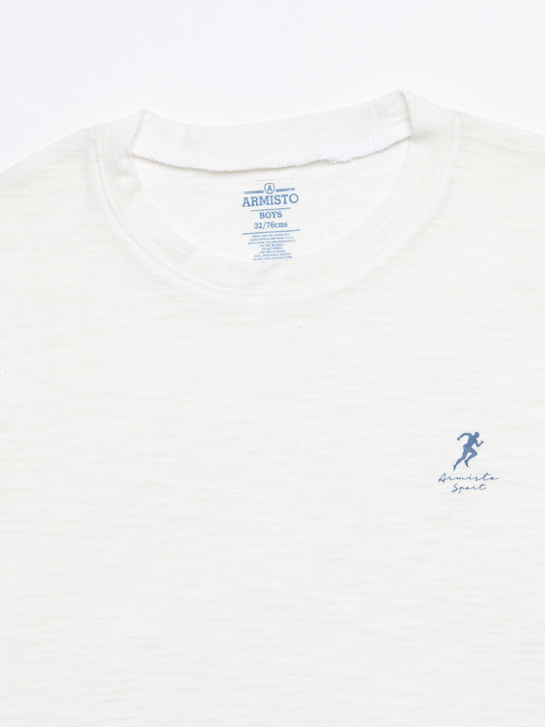 120 Boys Dri-Fit Sports T-shirt I Off White Textured