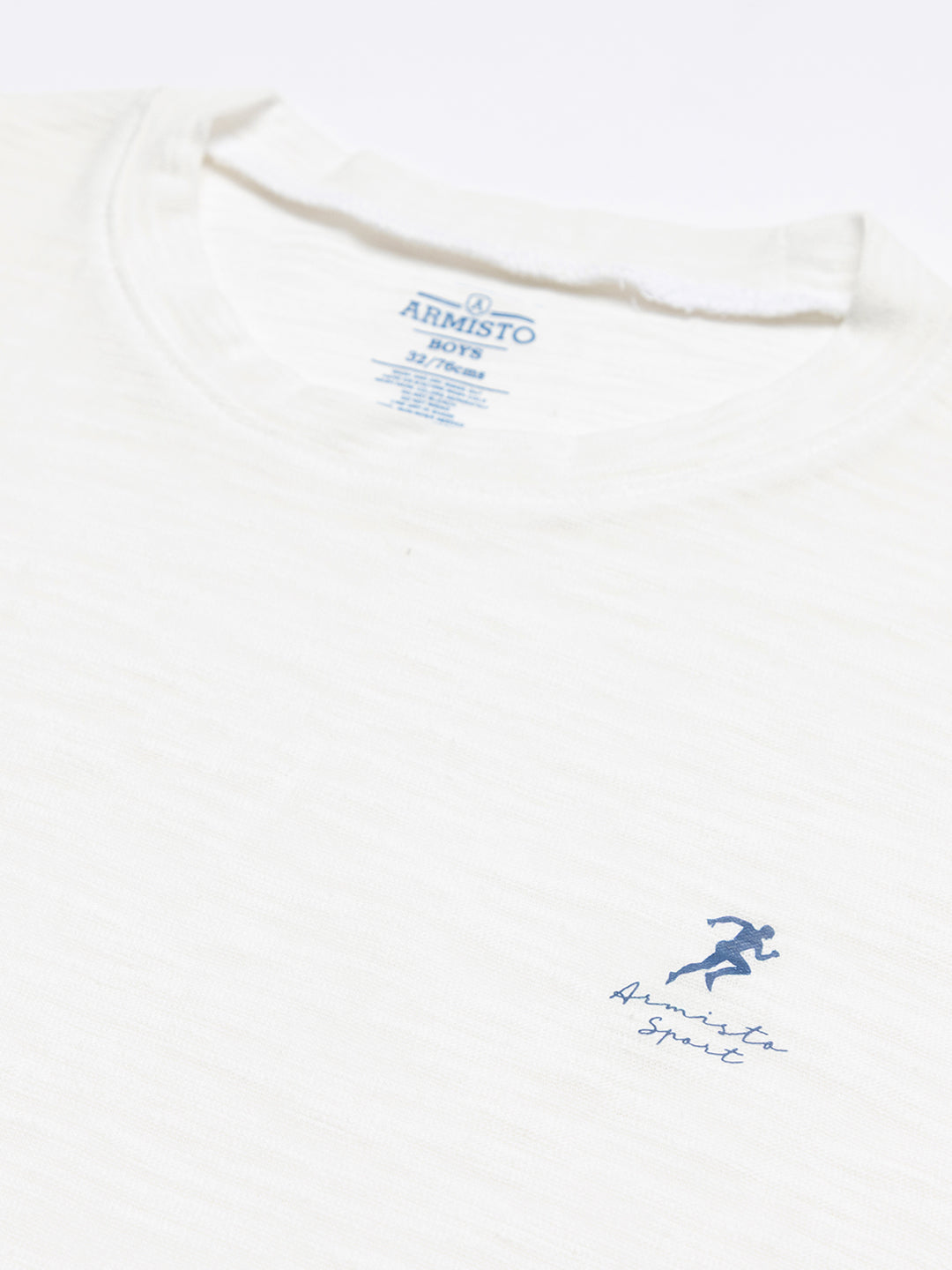 120 Boys Dri-Fit Sports T-shirt I Off White Textured