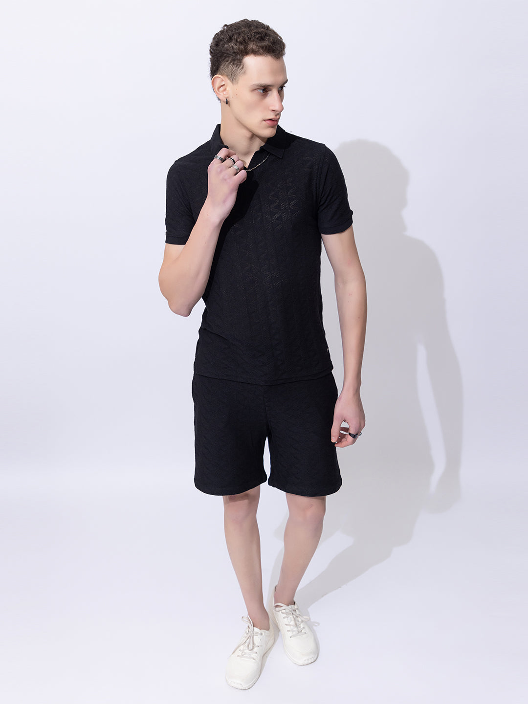 147 Resort Shorts Crochet I Black