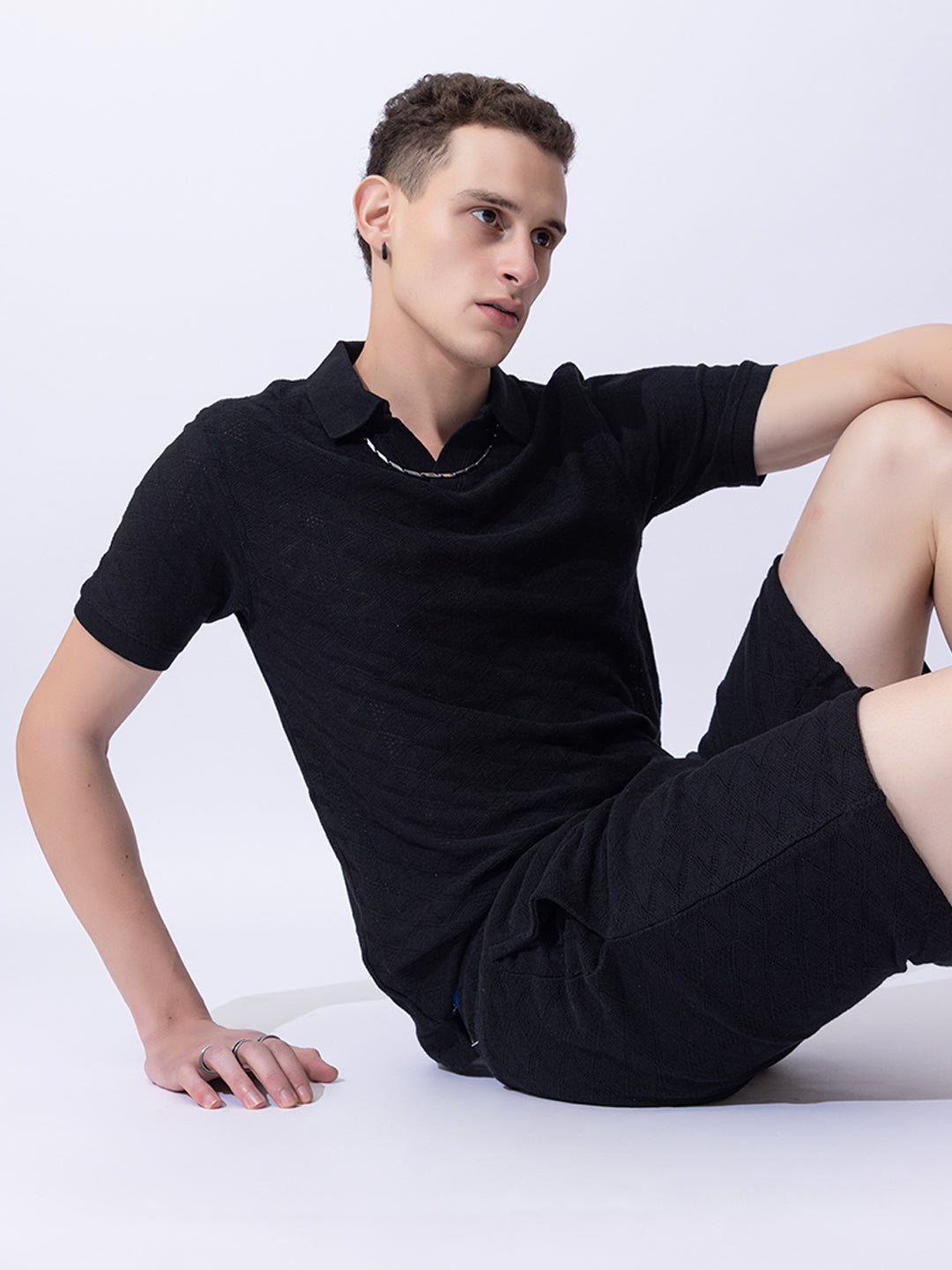 506 Crochet Resort T-shirt I Black