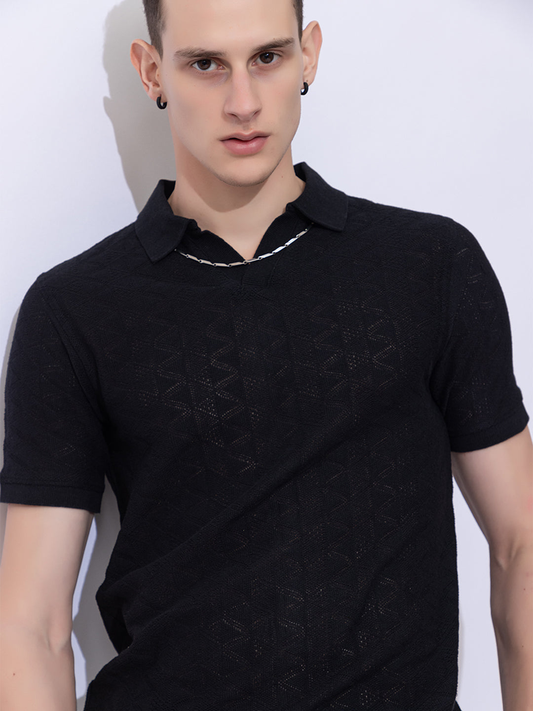 506 Crochet Resort T-shirt I Black