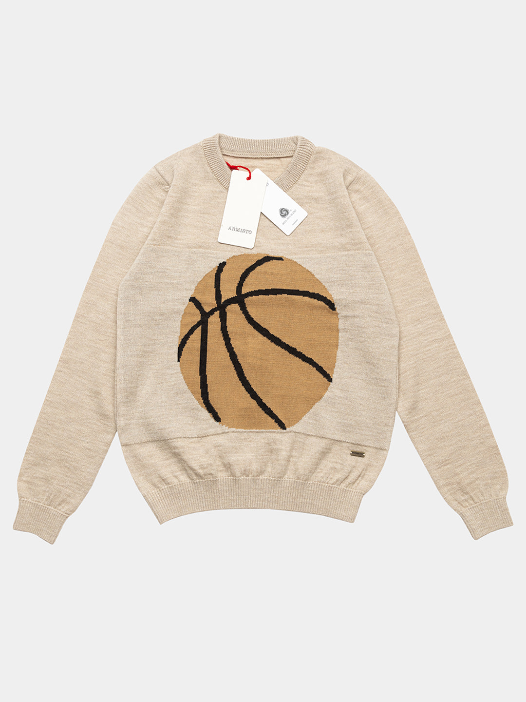 244 Boys Pullover I Wool I Woolmark Certified I Oatmeal