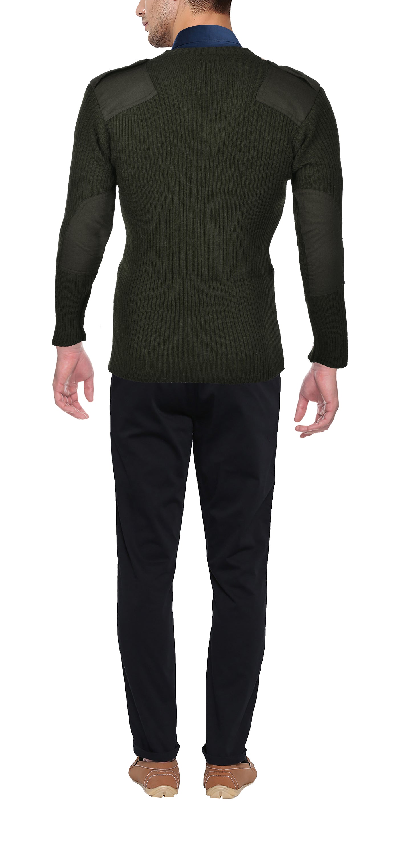 Military Jersey I Olive Green Shade I Woolmark Certified I