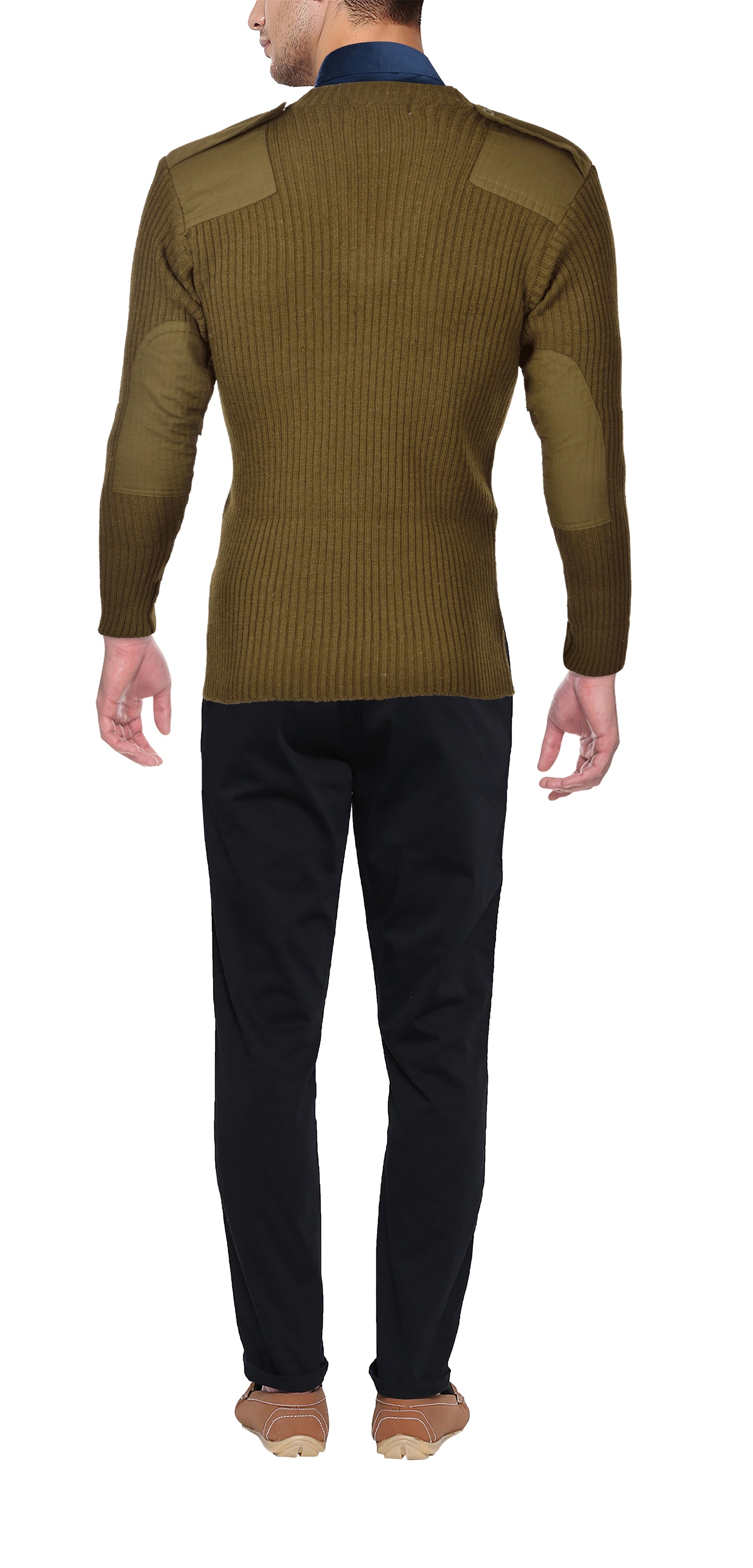 Military Defence Jersey I Khaki Shade I Wool I Woolmark Certified I
