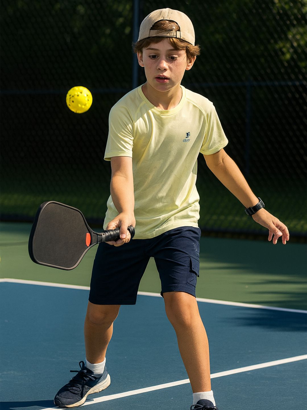 120 Boys Dri-Fit Sports T-shirt I Yellow