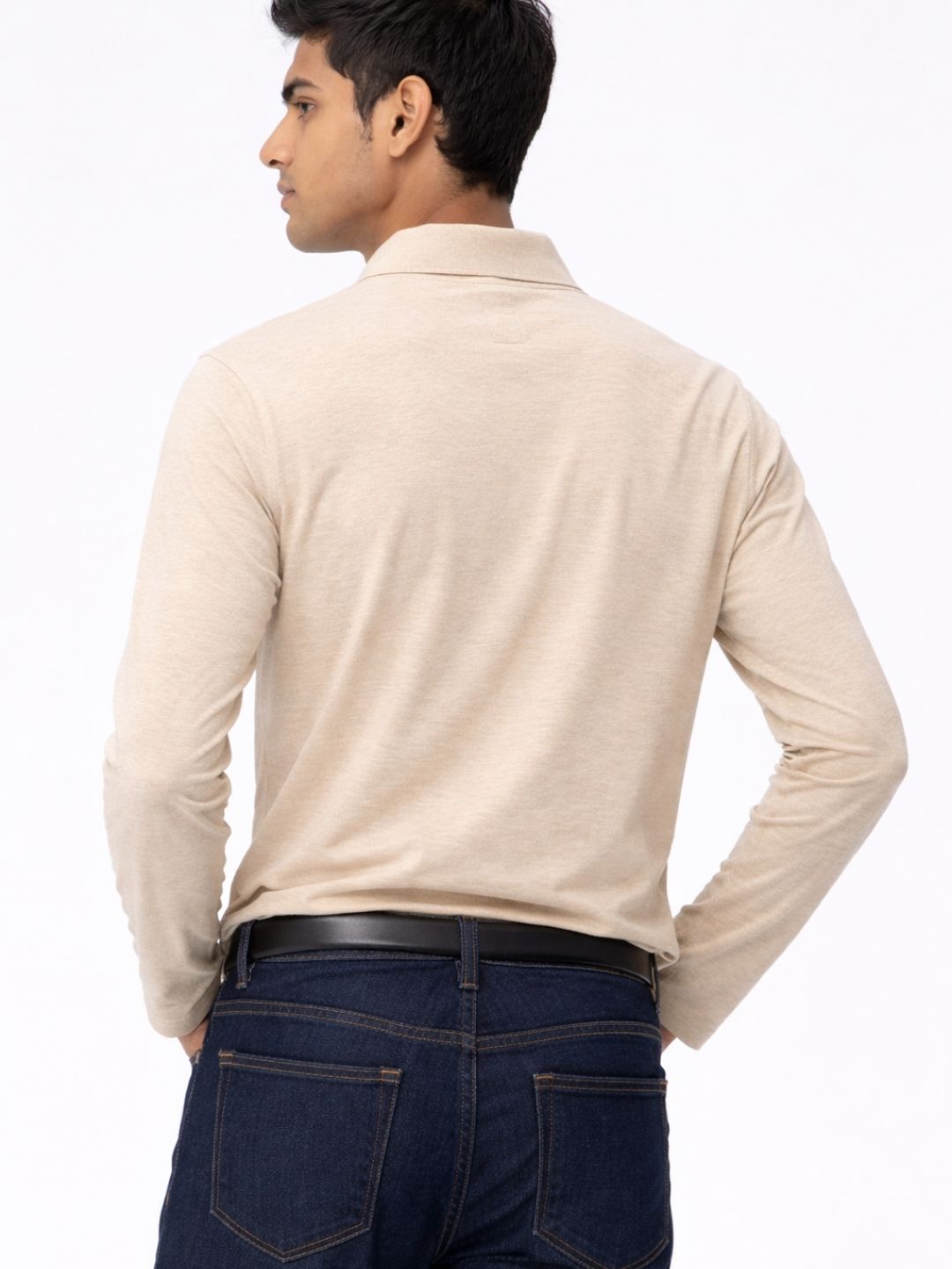 127 Polo Dri-Fit Sports T-shirt I Oatmeal I Long Sleeves