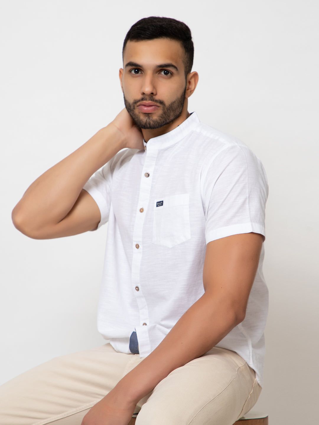 503 Men's Linen Shirt I Off-White