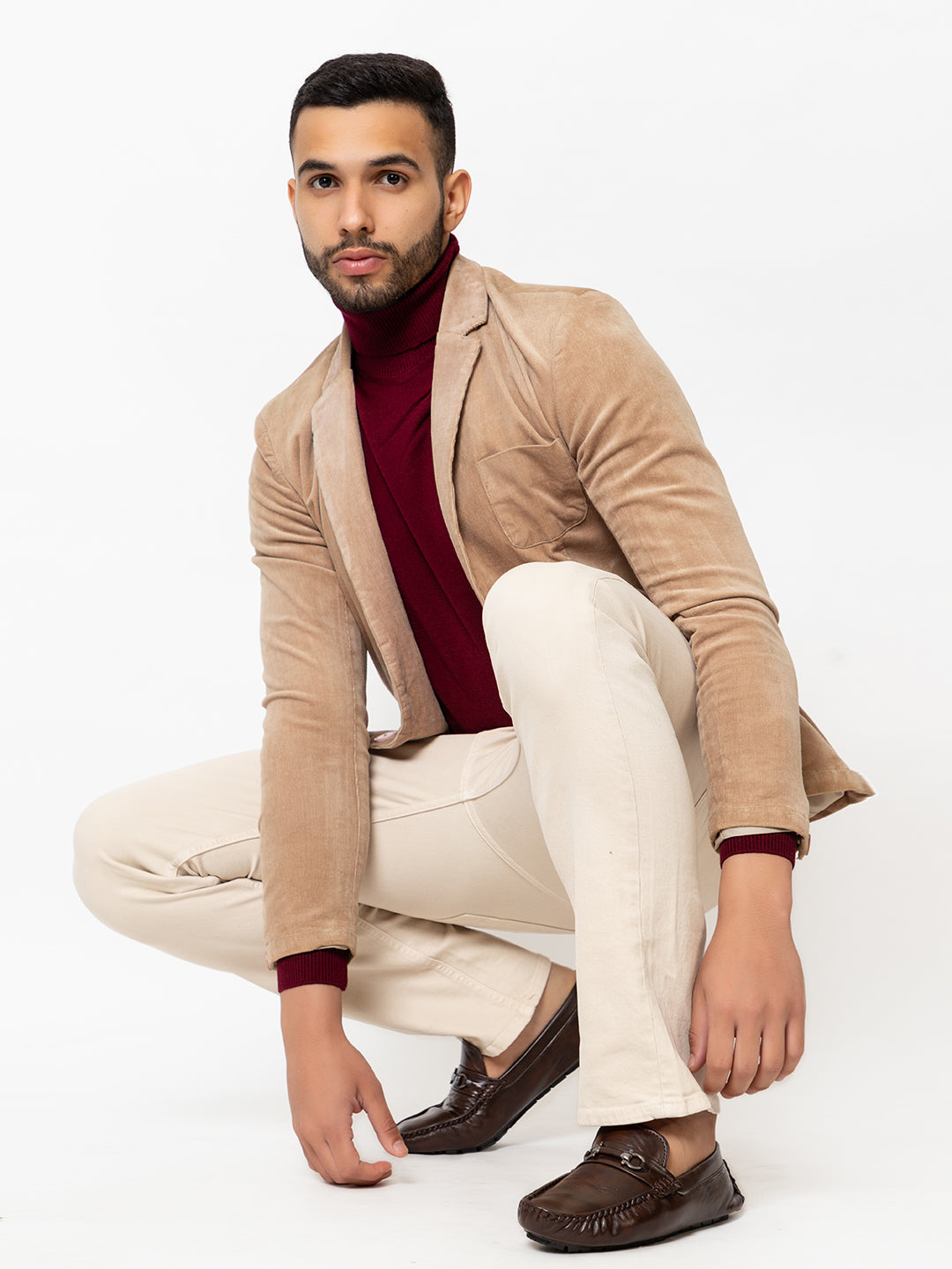 230 Turtle Neck Pullover I Wool I Woolmark Certified I Wine