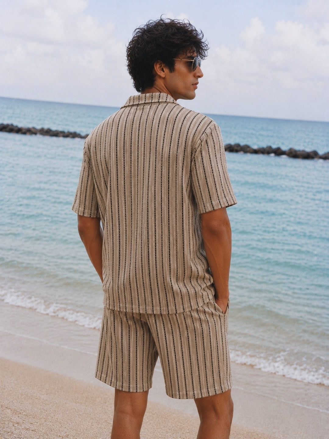 508 Crochet Resort Co-Ord Set I Camel