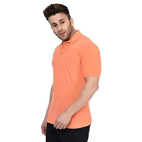 Men's Cotton Polo Basic I 107 Tangerine Orange