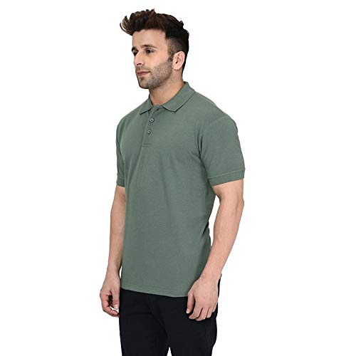 Men's Cotton Polo Basic I 107 Forest Green