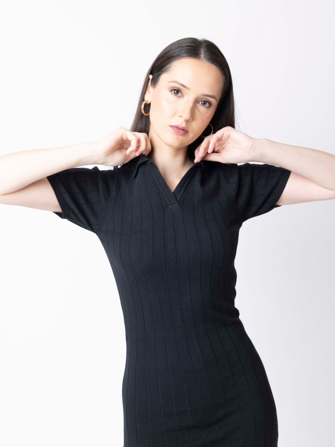 412 Maternity Textured Knit Dress I Pure Cotton