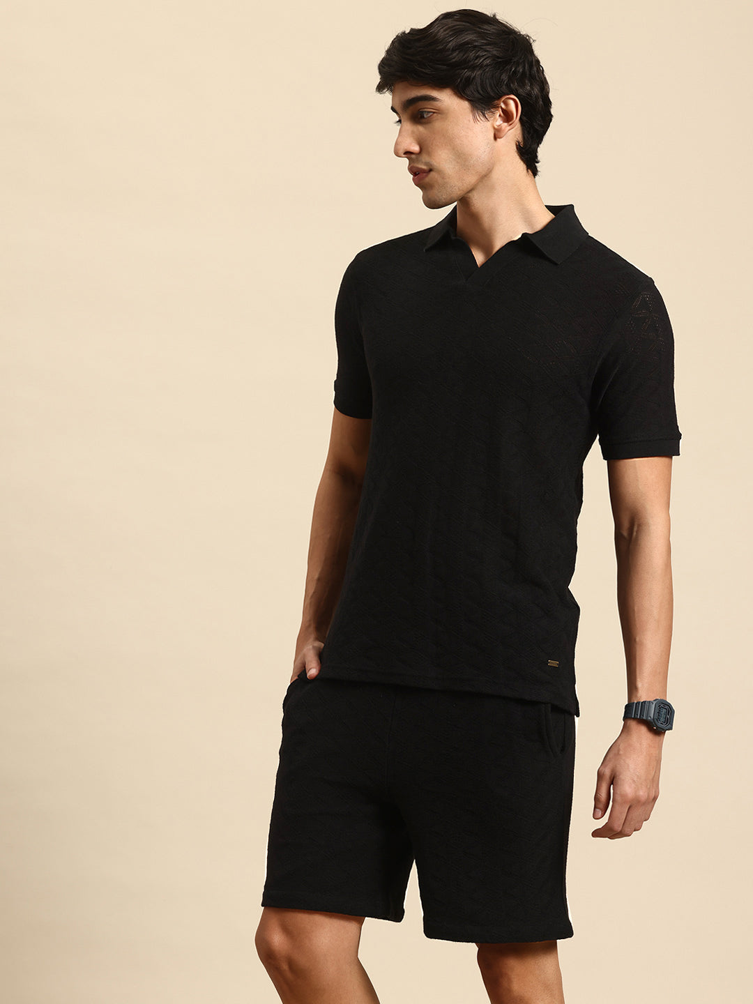 147 Resort Shorts Crochet I Black