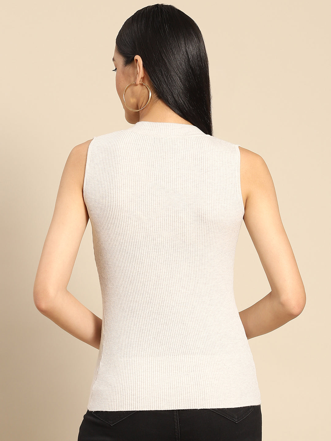 323 Rib Knit Top I Soft Grey