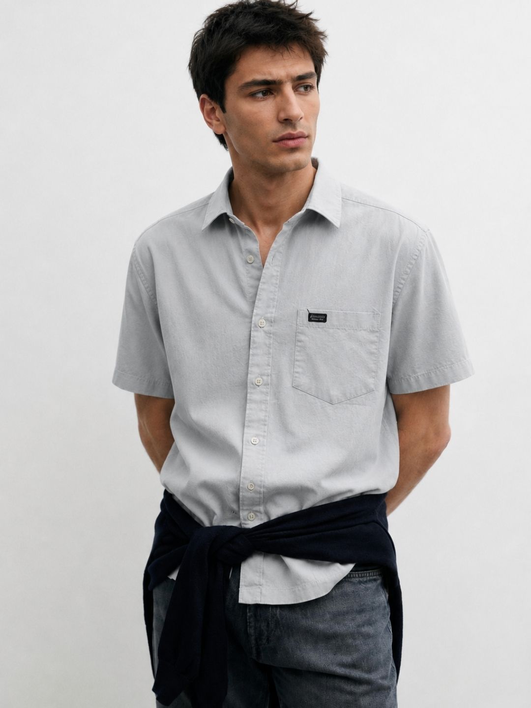 517 Men's Linen Shirt I Summer Grey
