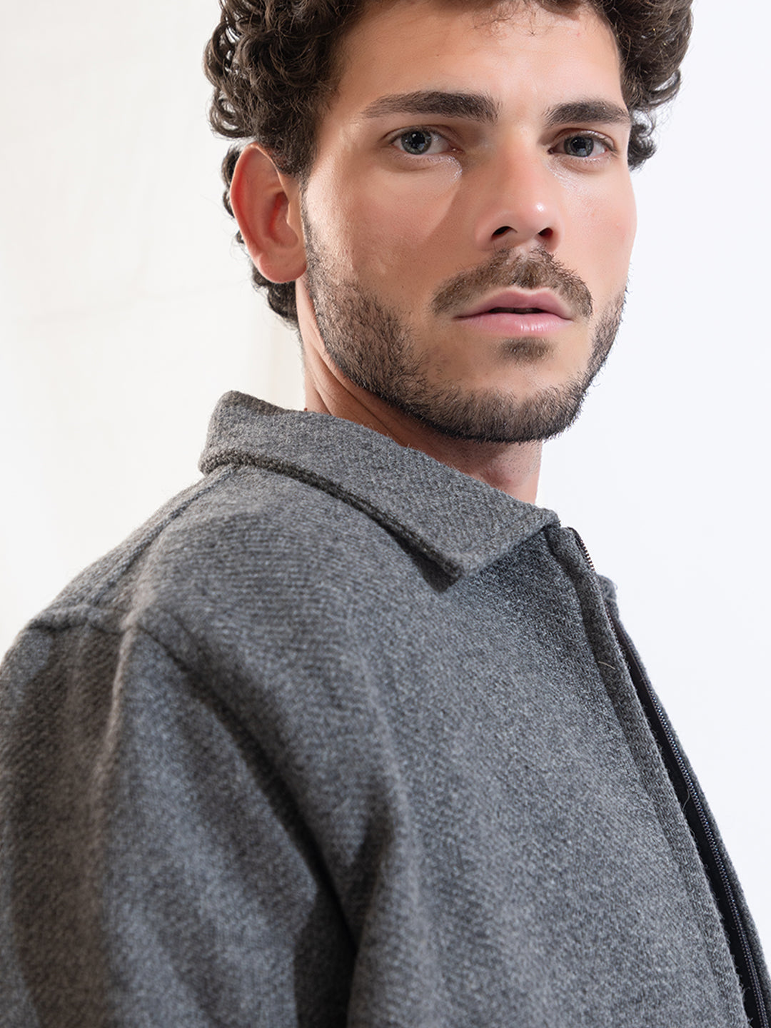 906 Wool Coat Jacket I CharcoalGrey