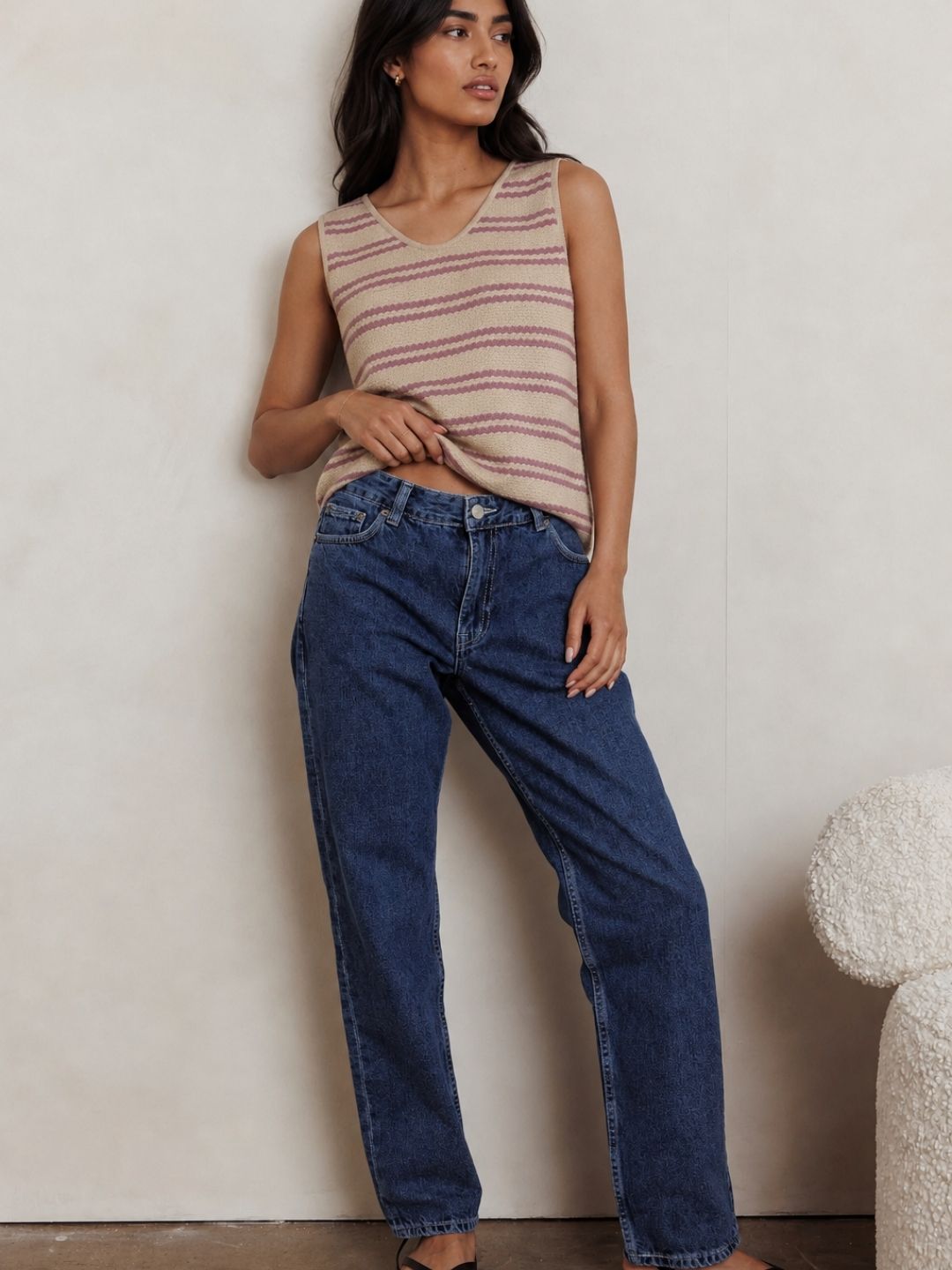 815 Textured Knit Top I Lavendar
