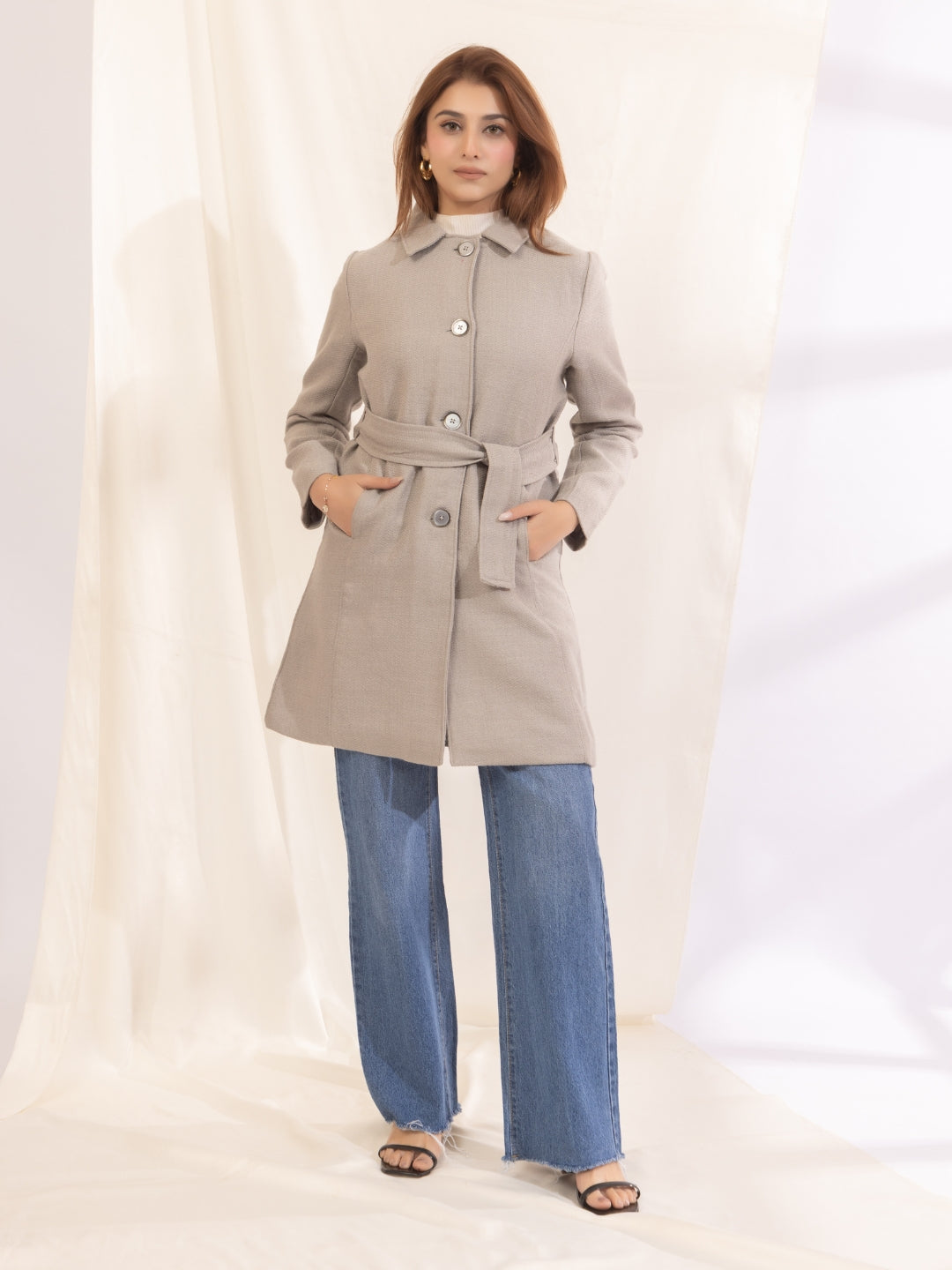 918 Wool Coat Jacket I Light Grey