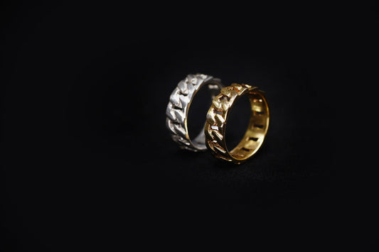 103 Silver Cuban Ring