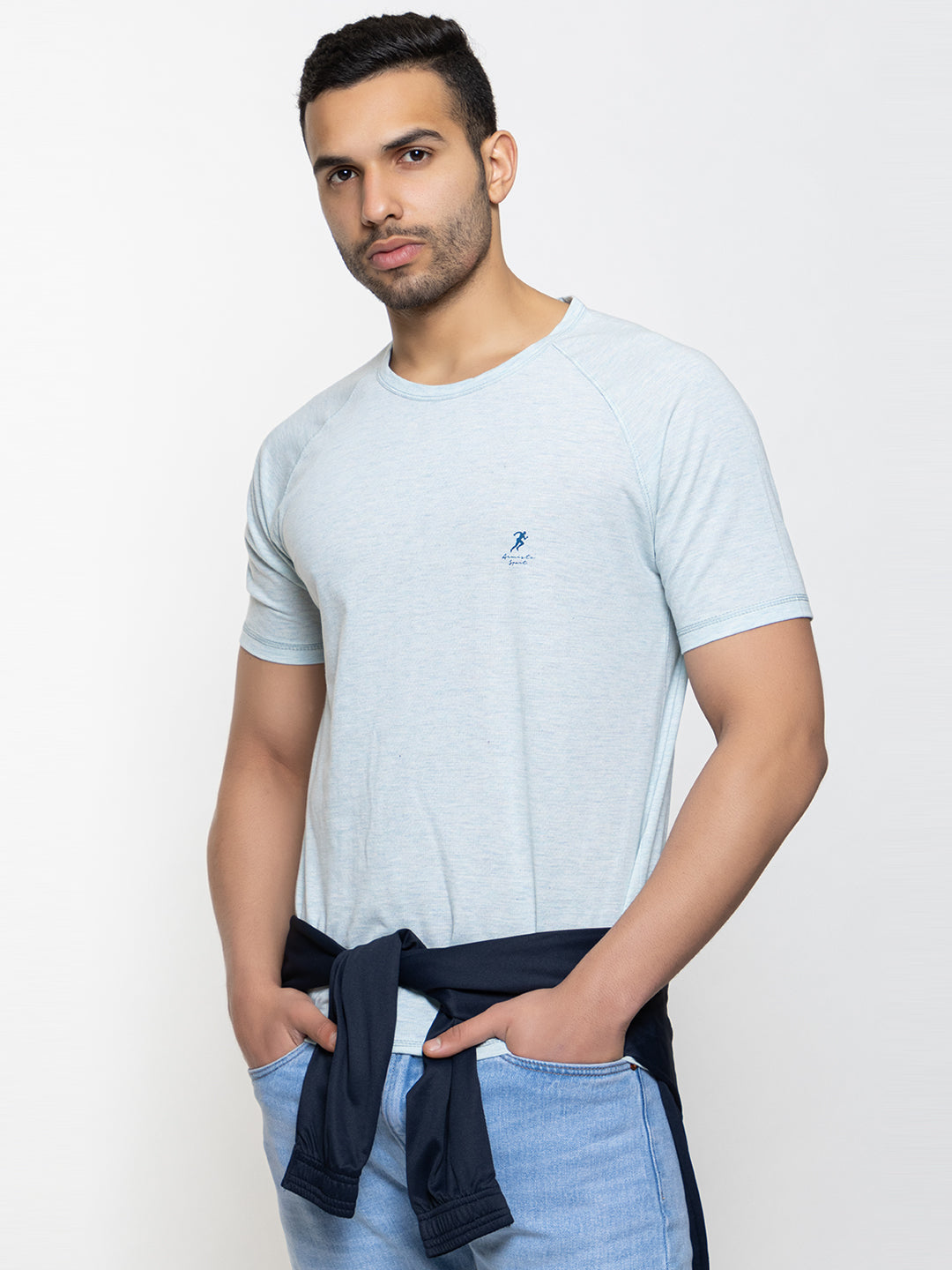 104 Cotton Dri-Fit Sports T-shirt I Sky