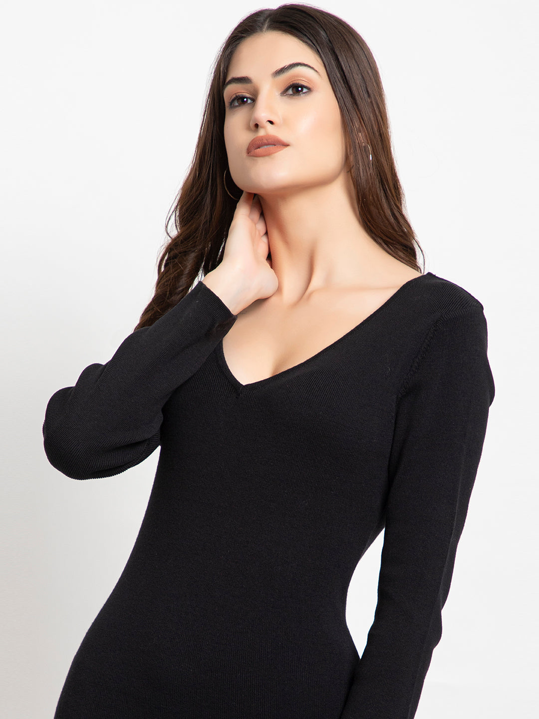410 Knit Dress I Pure Cotton I Black