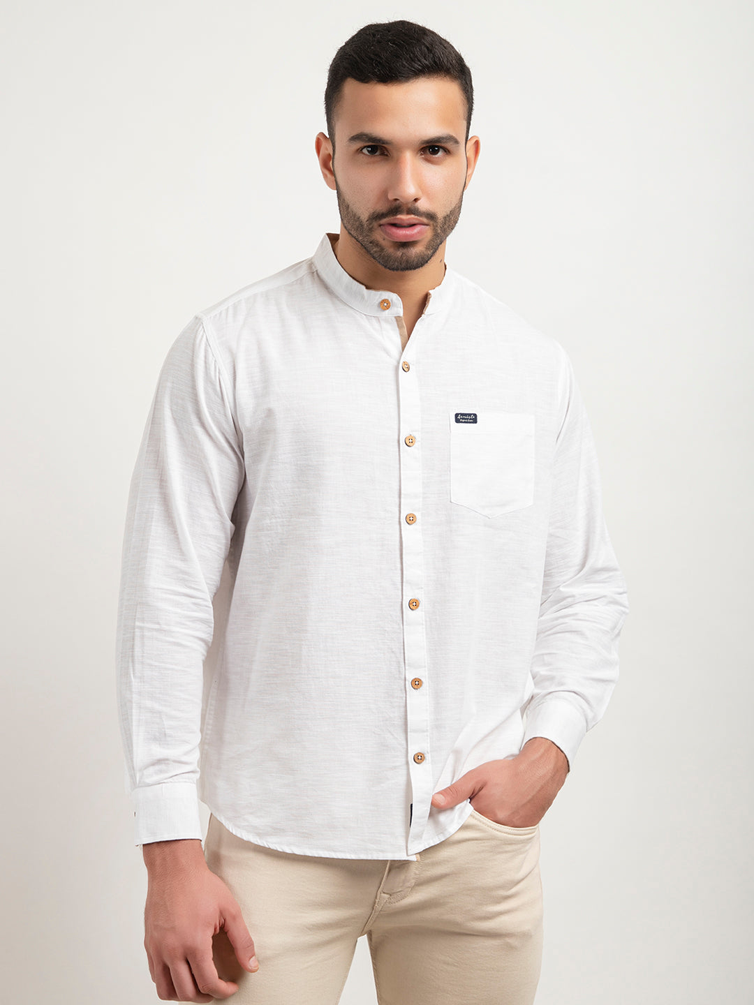 502 Men's Linen Smart Formal Shirt I Full Sleeves