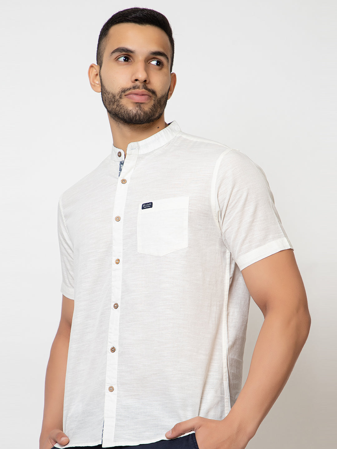 503 Men's Linen Shirt I White