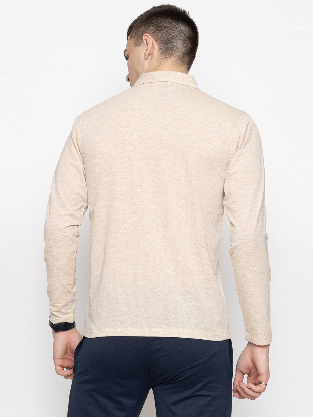127 Polo Dri-Fit Sports T-shirt I Oatmeal I Long Sleeves
