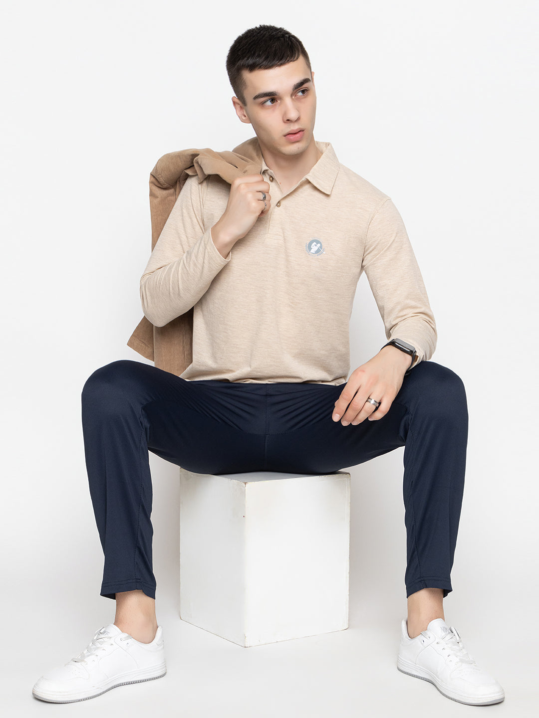 127 Polo Dri-Fit Sports T-shirt I Oatmeal I Long Sleeves