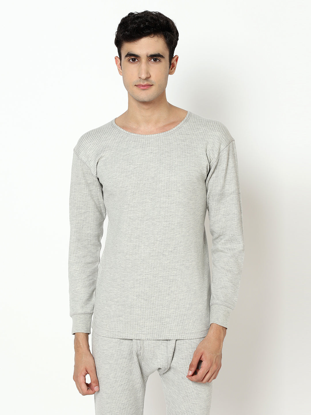 Quilted Thermal Vest I Grey I Full Sleeves I PO1