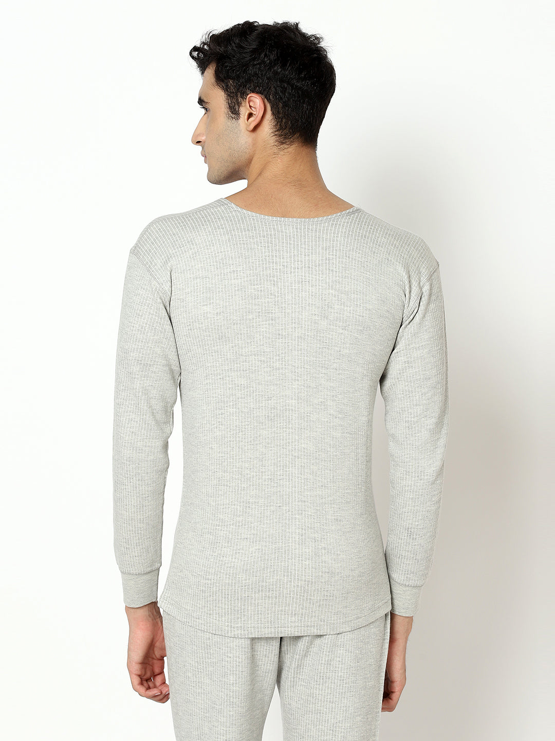 Quilted Thermal Vest I Grey I Full Sleeves I PO1