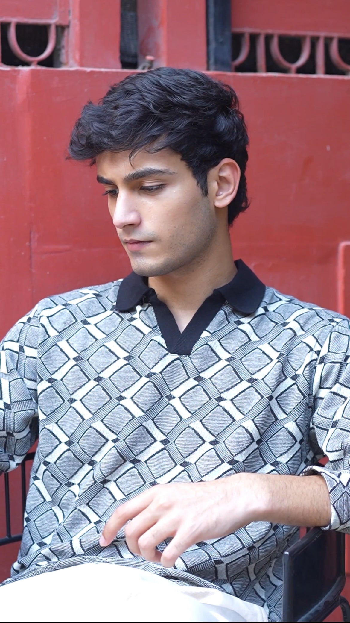 509 British Argyle Full Sleeves T-Shirt I Black