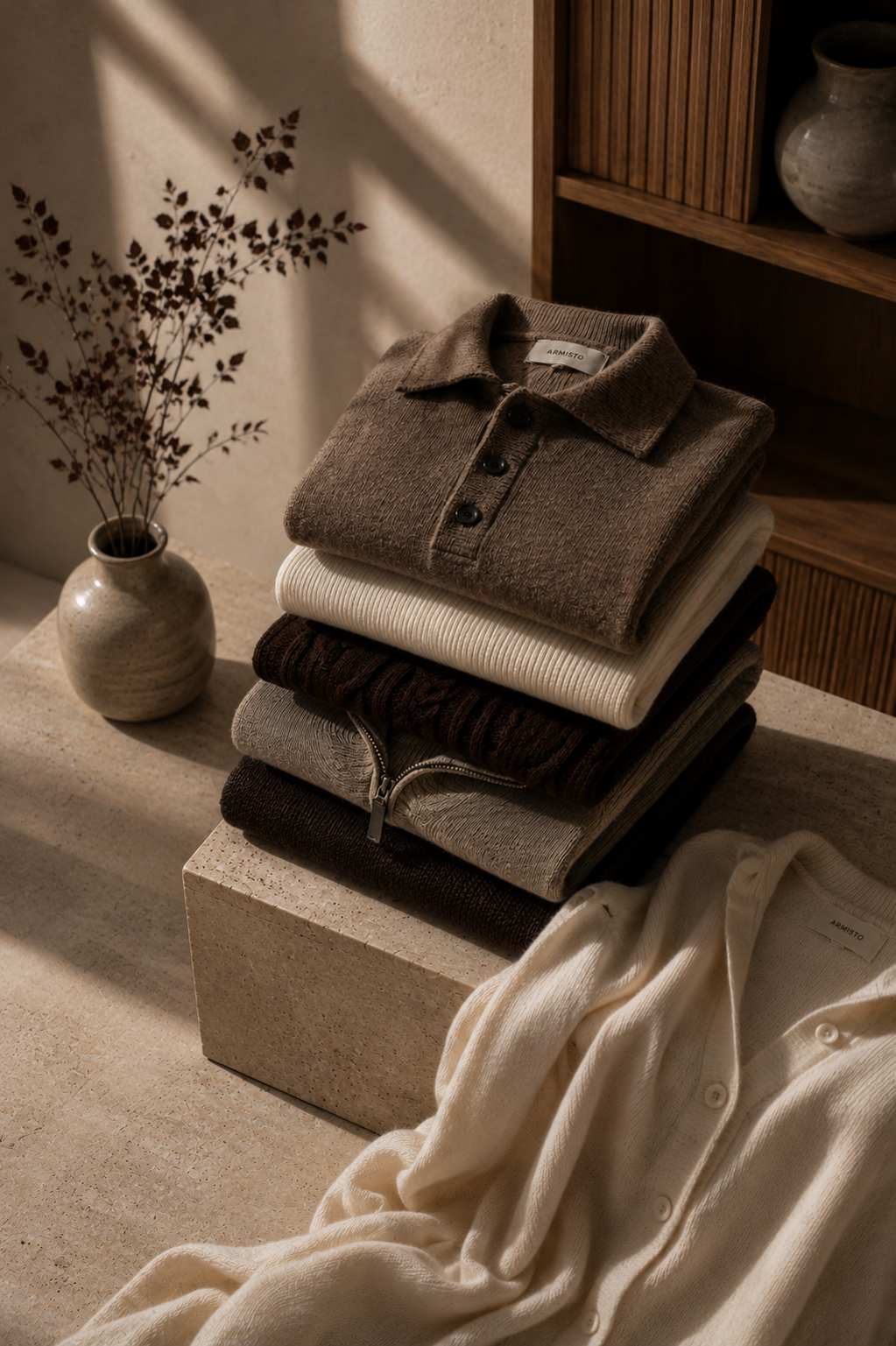 Wool Polos, Sweaters & Cardigans