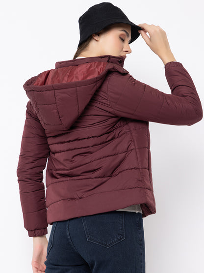 912 Quilted Puffer Jacket with Detachable Hood