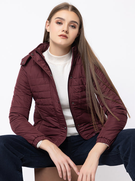 912 Quilted Puffer Jacket with Detachable Hood