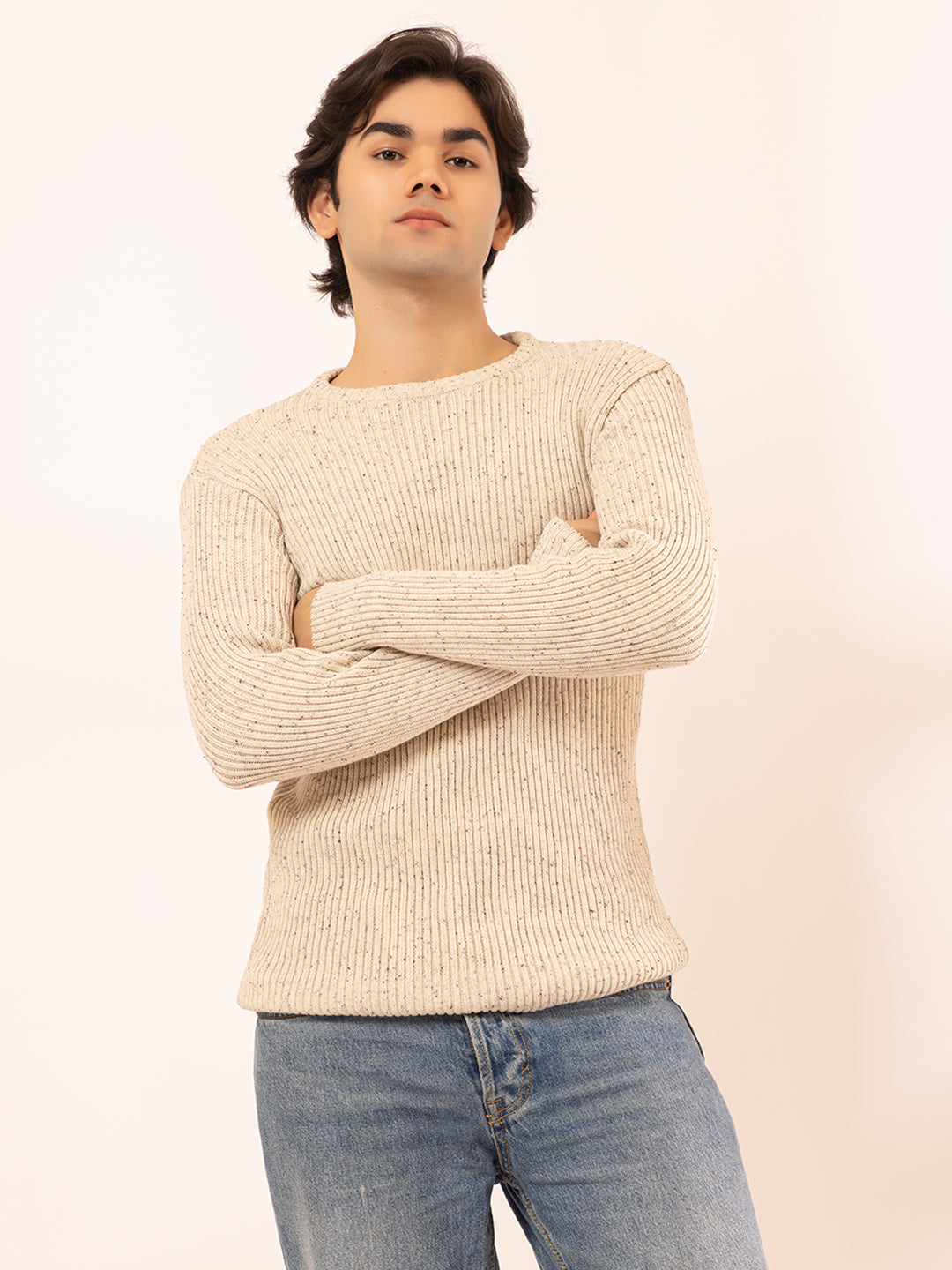 Limited Edition Chunky Ribbed Body Shaping Pullover I 237 VanillaBean